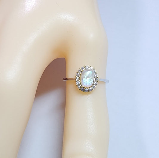 Natural Blue Moonlight Brave Troops（Pixiu） Creamy Texture Glare Ring
