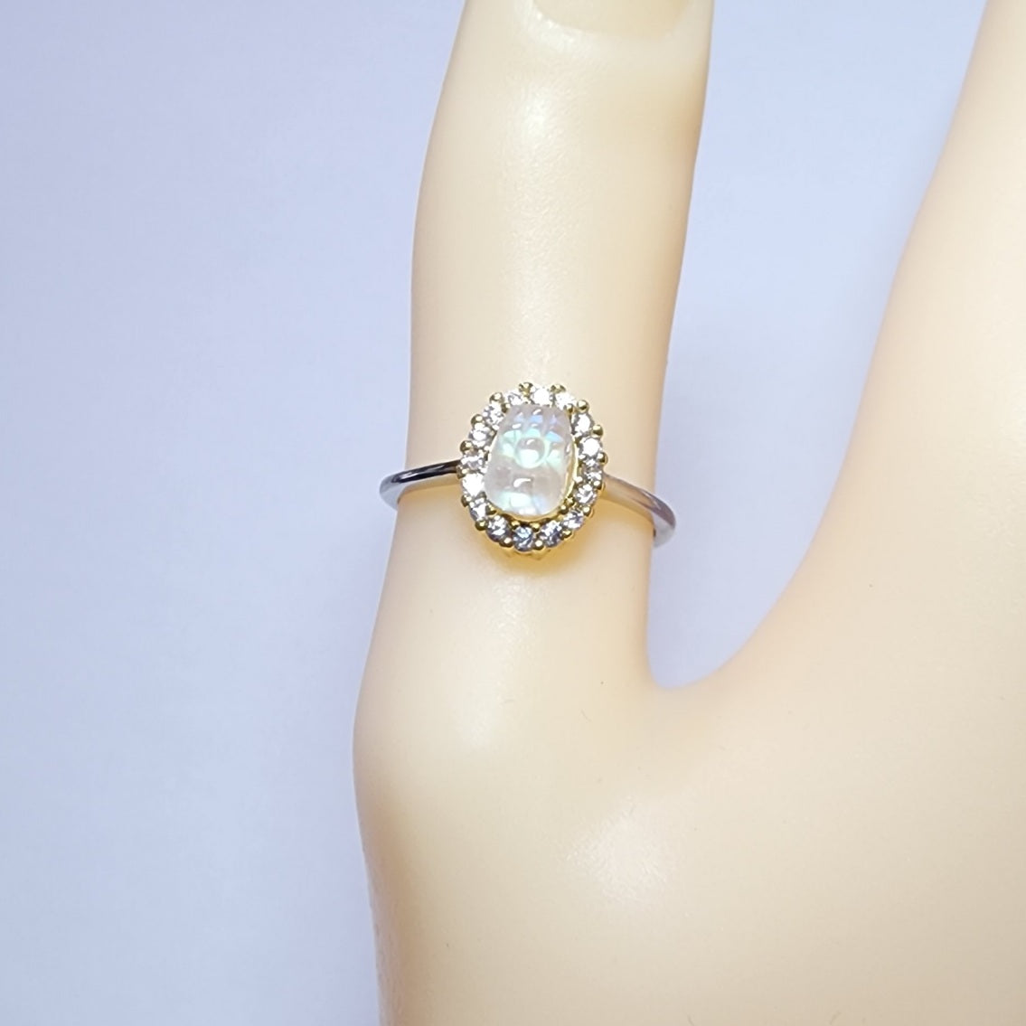 Natural Blue Moonlight Brave Troops（Pixiu） Creamy Texture Glare Ring