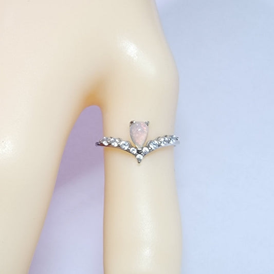 Natural Opal Sterling Silver Ring