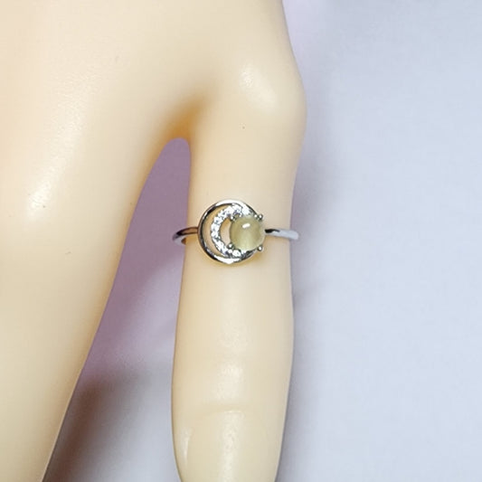 Natural Precious Stone Sterling Silver Ring