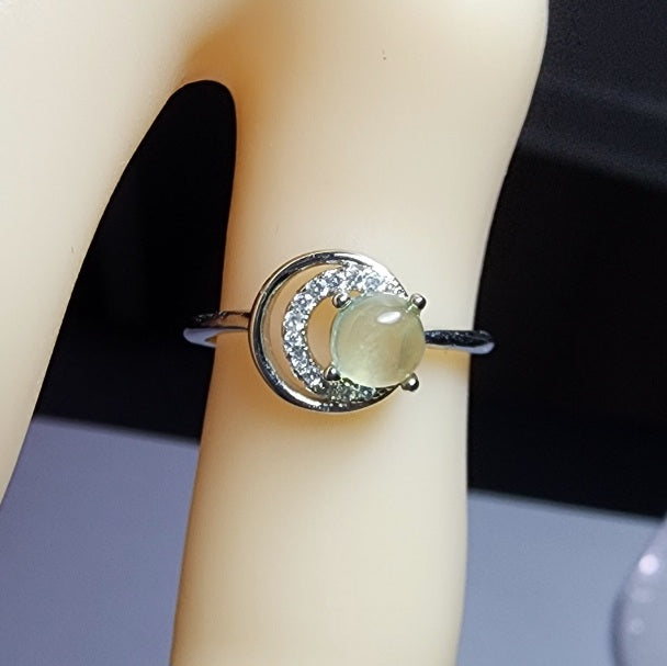 Natural Precious Stone Sterling Silver Ring
